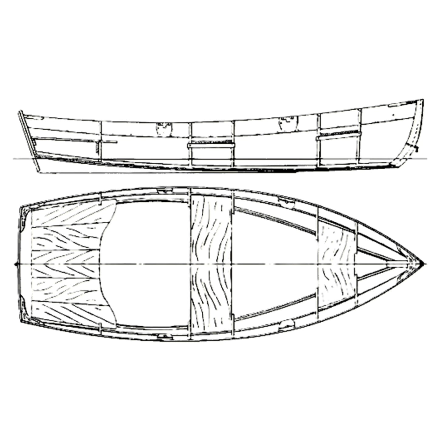 Atkin CARRYME 9ft Custom Built Boat, Wood/Composite