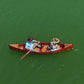 Wooden Canoe With Ribs Curved Bow Matte Finish 12 ft