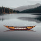 South East Asia Sampan Boat Red Bottom Thuyen Ba La Tam Ban