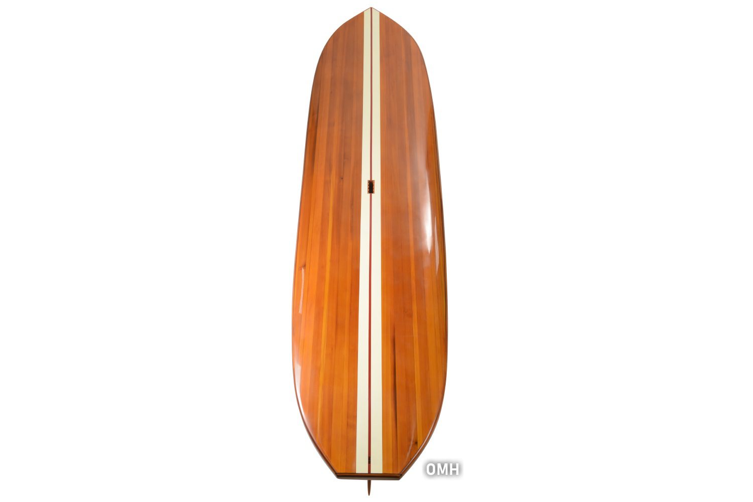 Top-quality wood grain paddle board with 1 fin - Wooden Boat USA